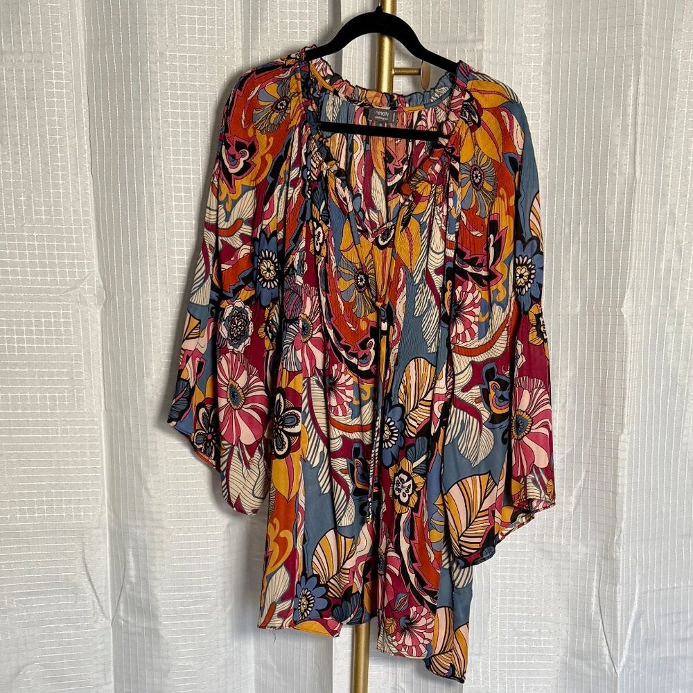 Boho Floral Tunic/Blouse – Ninety Clothing Co, Size 3XL